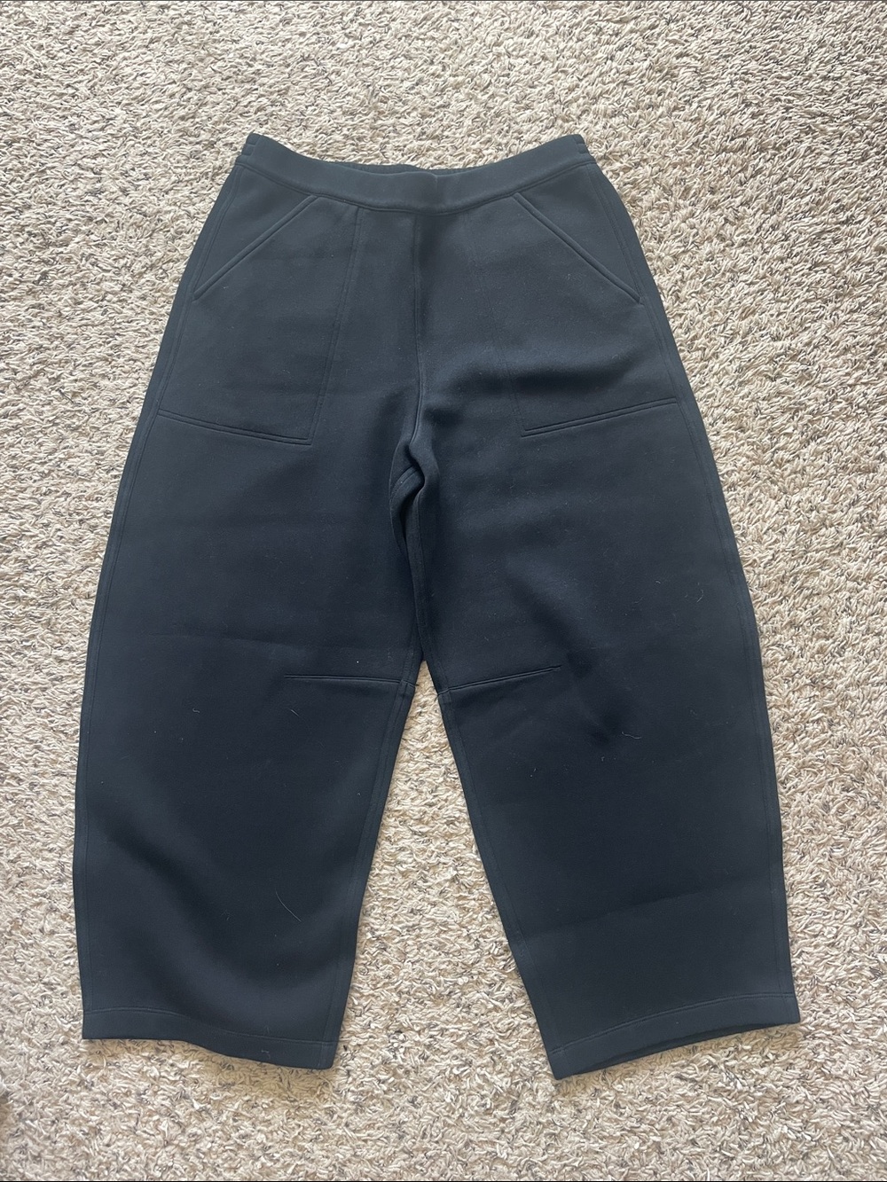 Banana Republic Black Barrel Leg Pants